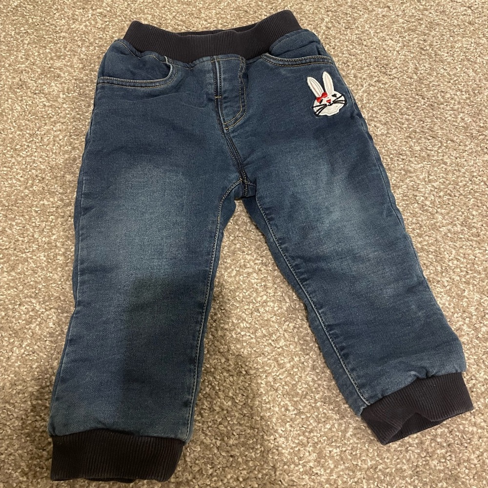 80cm cotton padded pants/jeans